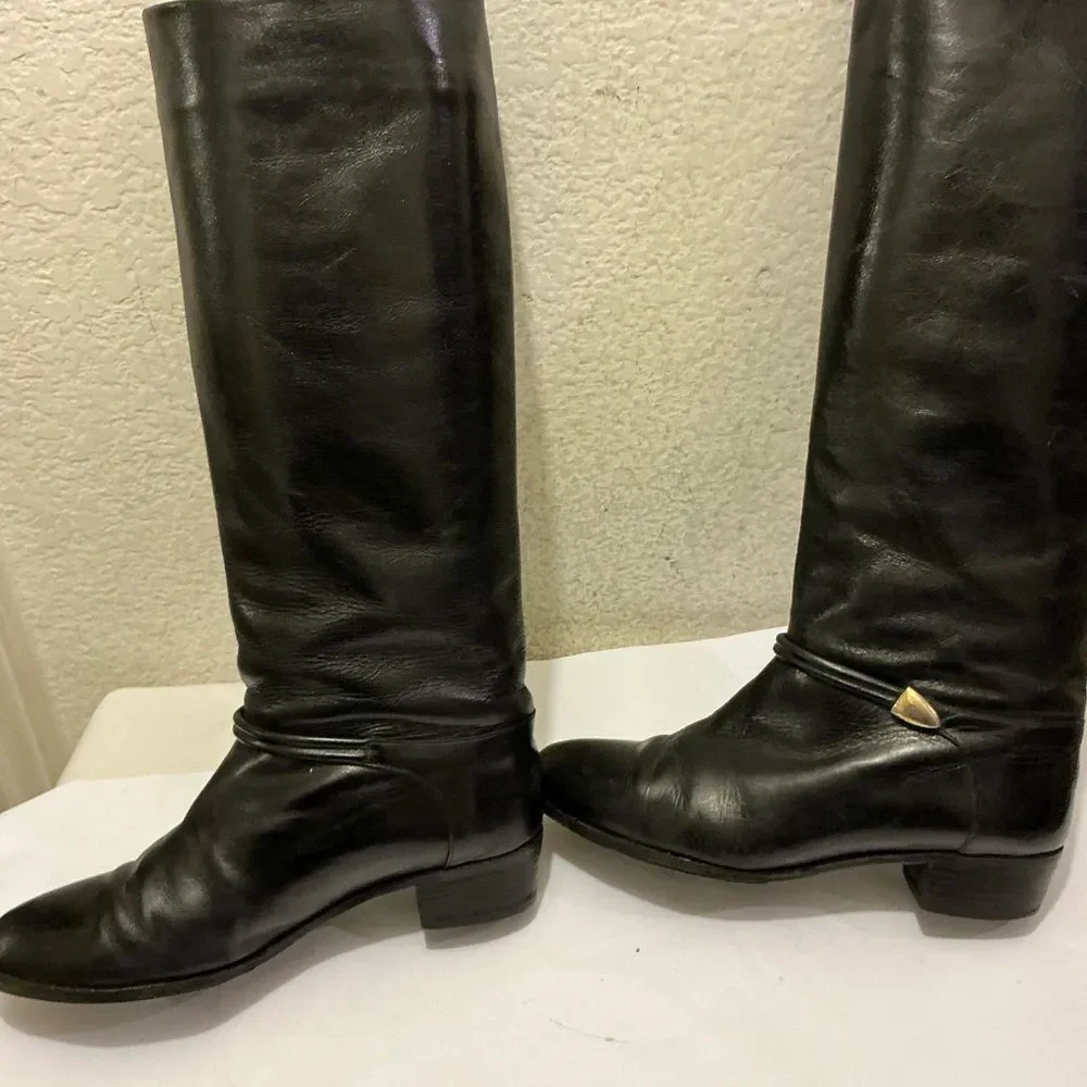 Saks Fifth Avenue Black Over the Knee Boots